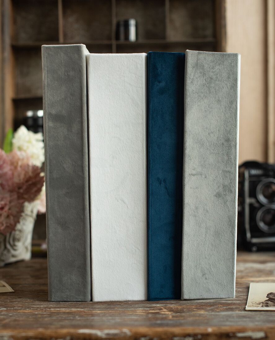 Albumy ślubne Pudełka na zdjęcia  album na zdjęcia  duży welurowy album do wklejanie zdjęć grube kartki3