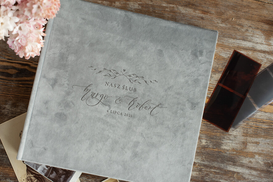 Albumy ślubne Pudełka na zdjęcia  album na zdjęcia  duży welurowy album do wklejanie zdjęć grube kartki4