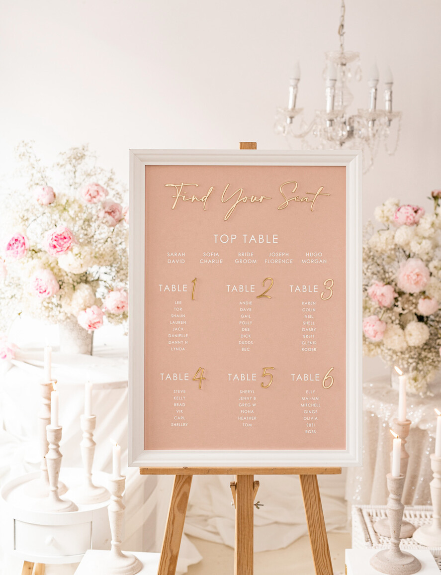 Plany stołów Glamour welurowe Plan Stołów, Plan Usadzenia Gości Na Weselu, Plansza Powitanie Gości I Plan Stołów W Jednym, Elegancki Plan Stołów Złote Napisy 8