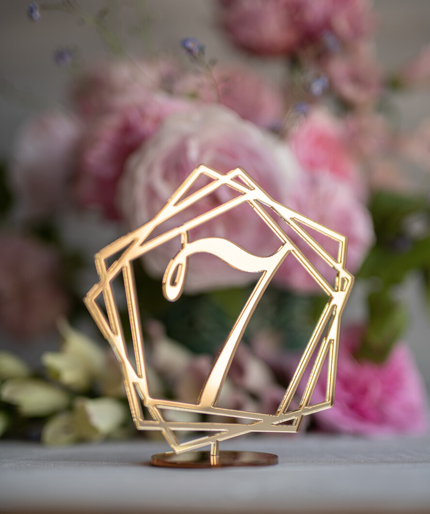 Numery na stół Akryl numery na stół gości weselnych, eleganckie przezroczyste najpiekniejsze2