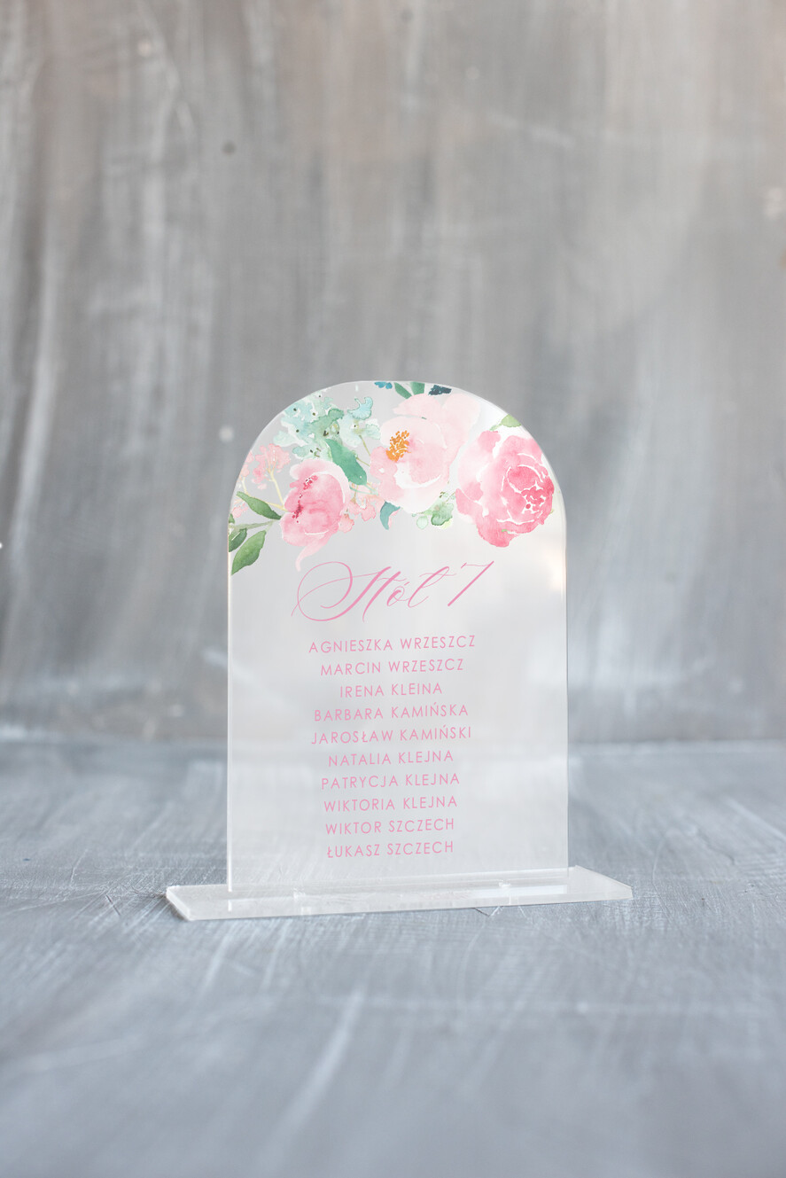 Numery na stół Akryl numerki na stoliki ślubne, akrylowe0