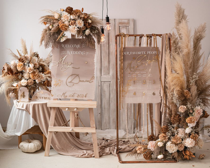 Numery na stół Akryl numerki na stoły weselne, elegancka i nowoczesna forma karty dań na weselu, akrylowe menu weselne, malowane farbą numerki na stół 13