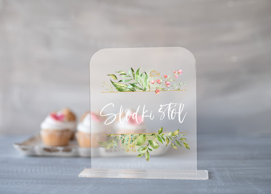 Numery na stół Akryl numerek na stół weselny eleganckie najpiękniejsze satynowa pleksi1