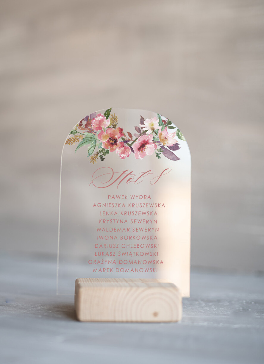 Numery na stół Akryl numerki na stoliki ślubne, litery złoty akryl0