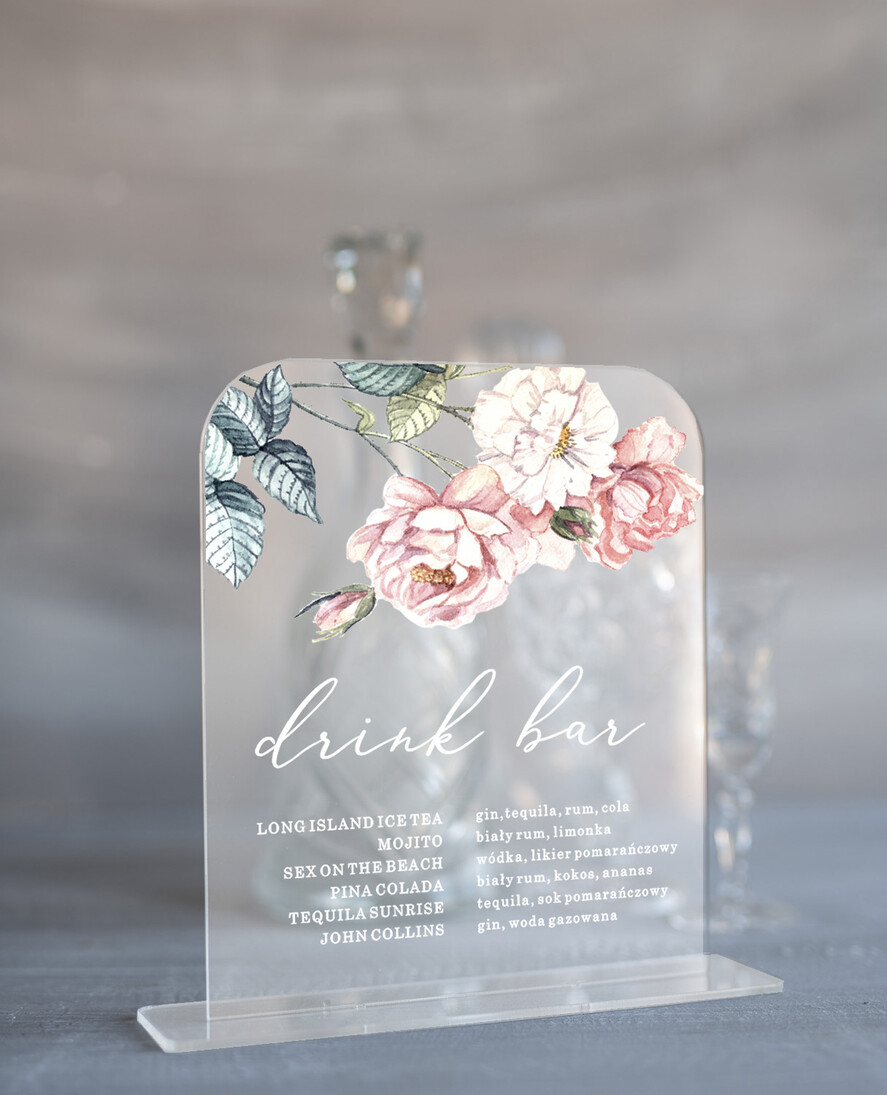 Numery na stół Akryl numerek na stół weselny eleganckie najpiękniejsze satynowa pleksi1