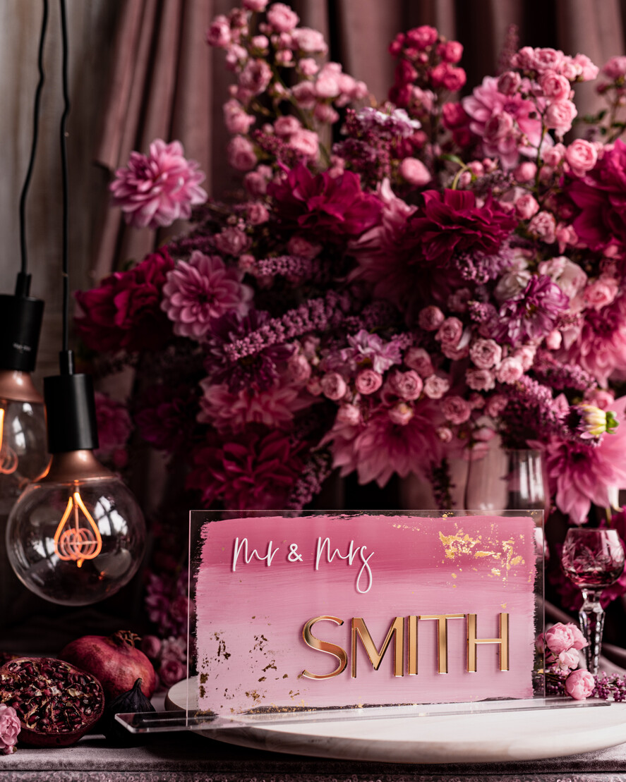 Numery na stół Akryl Stojak z numerkiem na stół Pary Młodej, tabliczka na stól Pary Mlodej, akrylowy numerek na stół weselny tabliczka na stół weselny w stylu glamour3