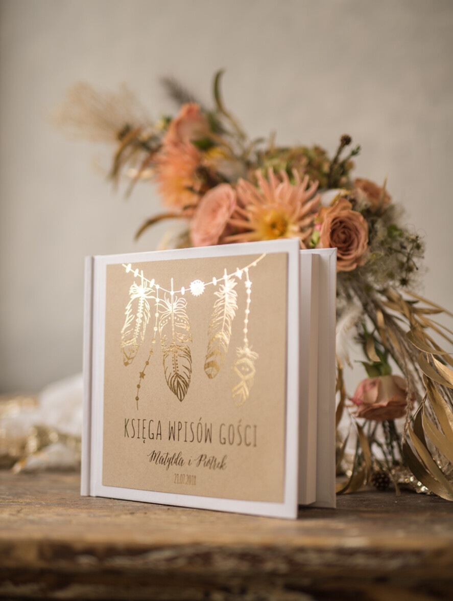 Księgi wpisów gości glamour oryginalna księga gości na wesele, złocone napisy w stylu glamour0