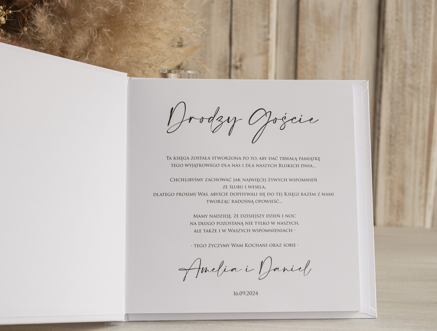 Księgi wpisów gości glamour księga gości na wesele pamiątka ślubu, księga wpisów gości z peoniami złote napisy, elegancka różowo złota księga wpisów gości elegancka księga ślubna5