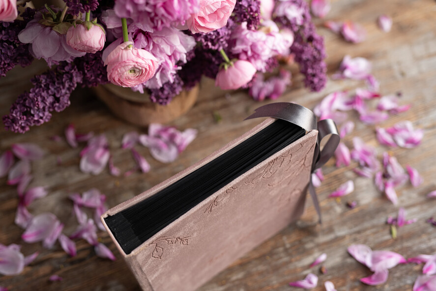 Księgi wpisów gości welurowe średni welurowy album na zdjęcia i księga wpisów gości na zdjęcia z fotobudki i polaroidy   14