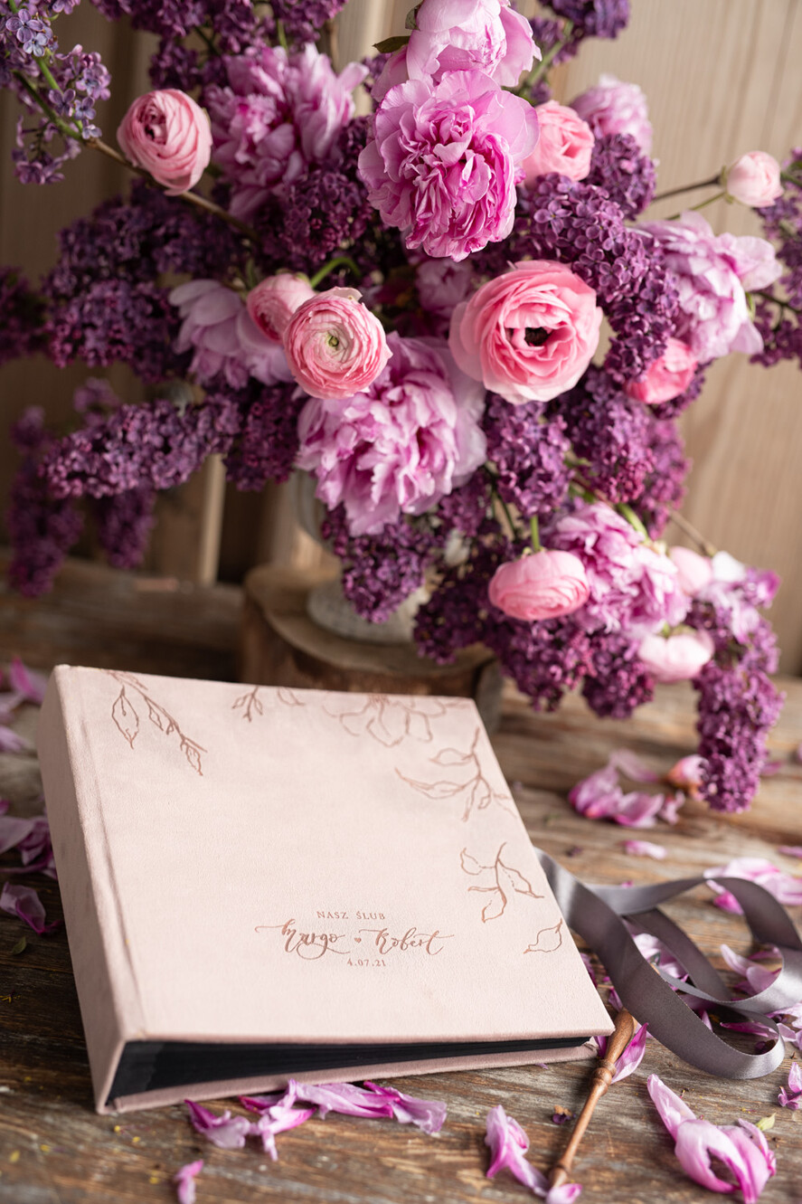 Księgi wpisów gości welurowe średni welurowy album na zdjęcia i księga wpisów gości na zdjęcia z fotobudki i polaroidy   4