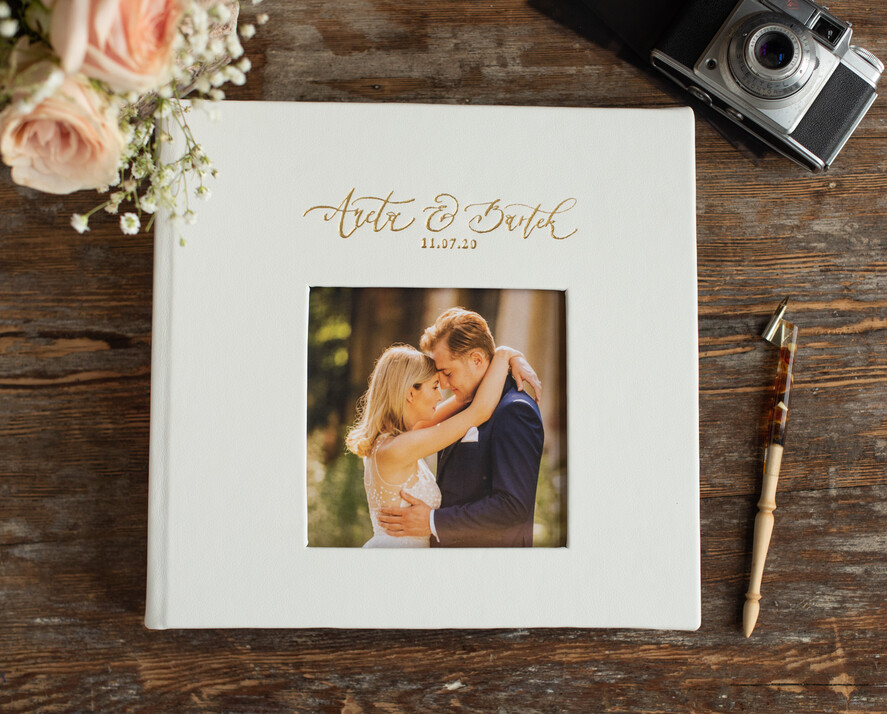 Księgi wpisów gości welurowe duża ksiega pamiątkowa ze zdjęciem księga wpisów gości 3