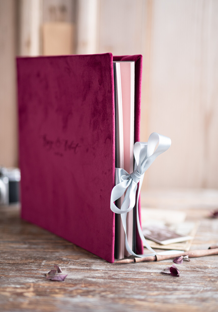 Księgi wpisów gości welurowe duża welurowa księga gości glamour na wesele zdjęcia z fotobudki i polaroidy kolorowe kartki, duza ksiega wpisow gosci 16