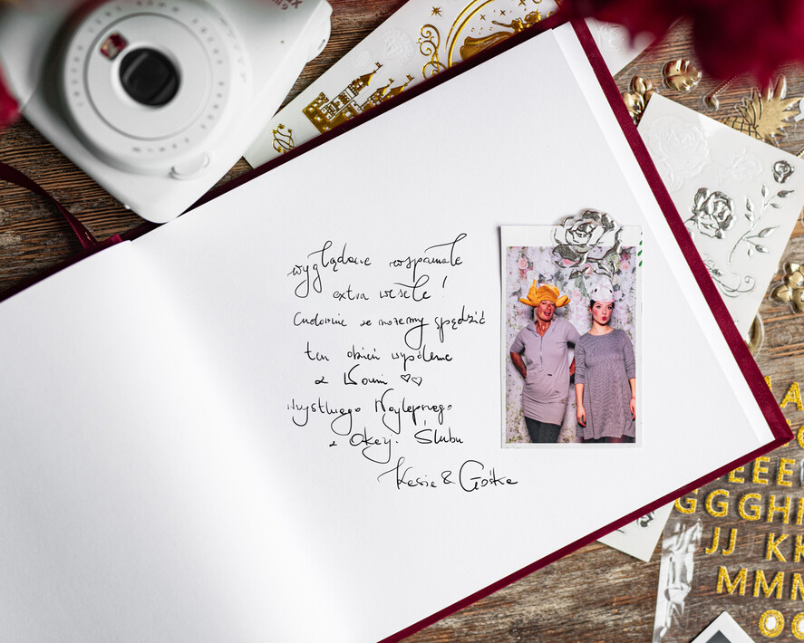 Księgi wpisów gości welurowe elegancka welurowa księga gości, ekskluzywna pamiątkowa księga wpisów gości, bordowa księga ze złotymi napisami 5