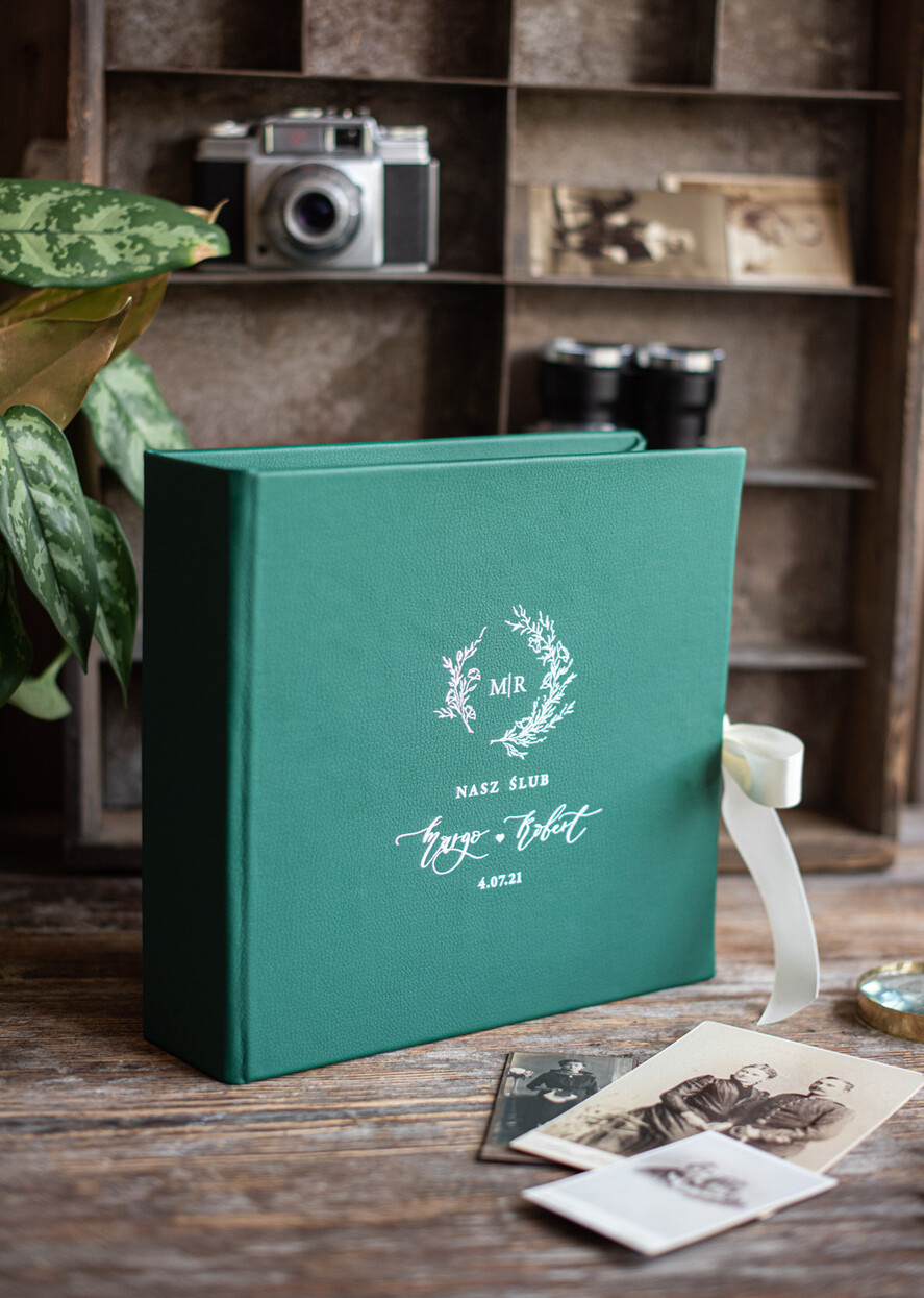 Księgi wpisów gości welurowe księga wpisów gości skórzana zielona, na życzenia zdjęcia z fotobudki, pamiątkowa księga Gości 0