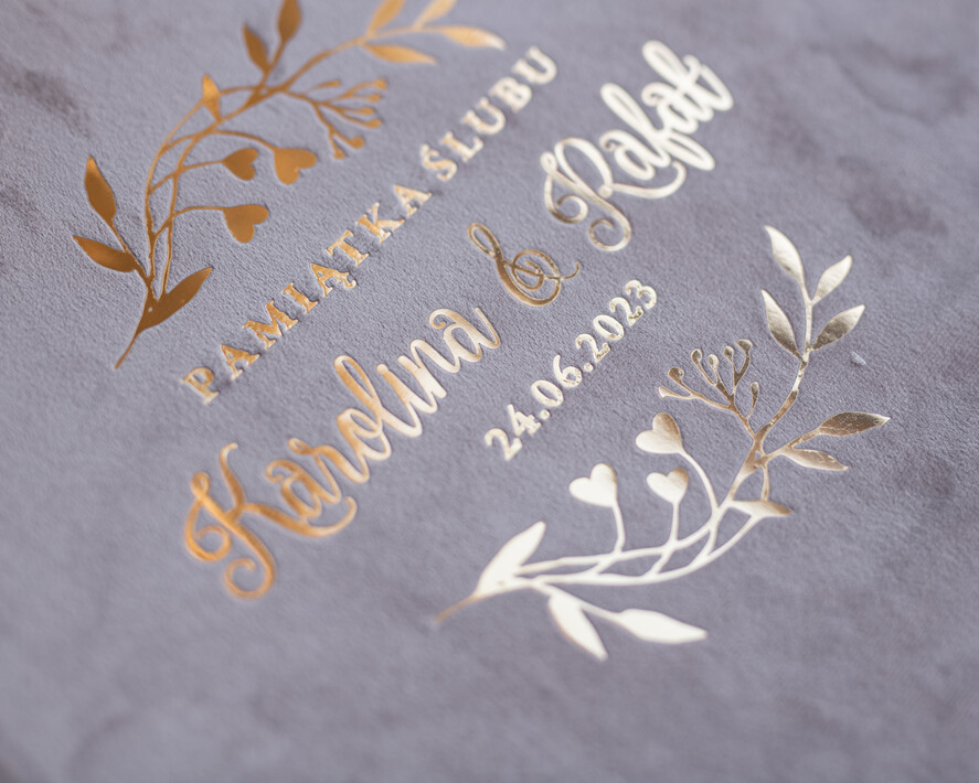 Księgi wpisów gości welurowe welurowa księga wpisów gości, pamiątkowa księga gości, złote imiona na okładce, elegancka welurowa duża księga 1