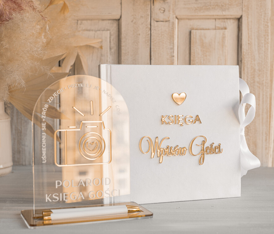 Księgi wpisów gości welurowe Szybka Wysyłka zestaw na wesele księga wpisów gości szkatułka na obrączki kopertówka, biały welurowy zestaw na wesele złote litery 10