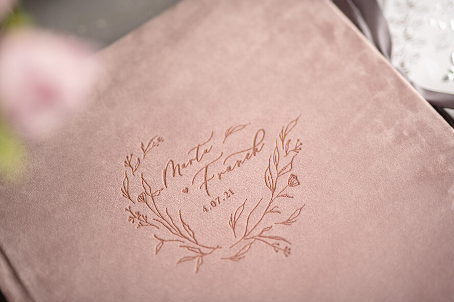 Księgi wpisów gości welurowe piękna welurowa ksiega gosci weselnych  księga wpisów  gosci na zdjęcia z fotobudki, welur pudrowy róż 13