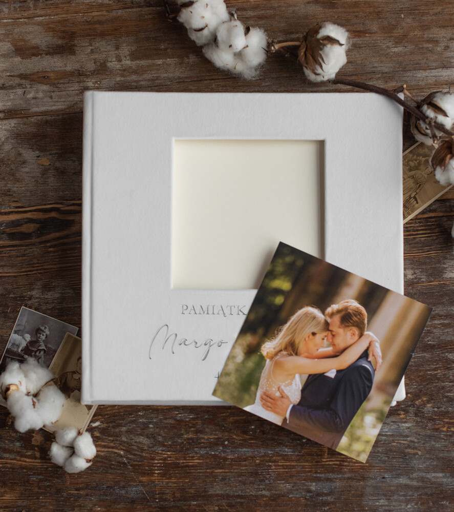 Księgi wpisów gości welurowe duża oryginalna księga gości i album do instaxa w jednym na zdjęcia z fotobudki i instaxa, księga gości zw zdjęciem4