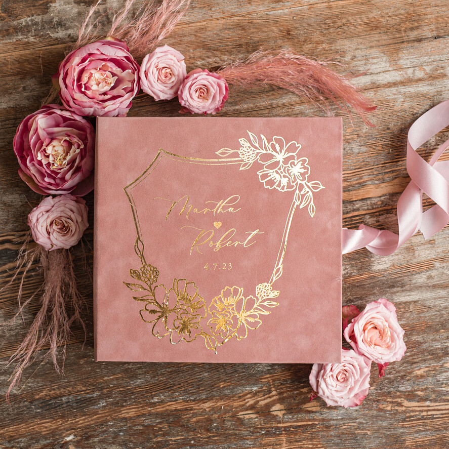 Księgi wpisów gości welurowe album na zdjęcia w welurowym pudełku ślubne i wpisy gości weselnych, na zdjęcia z fotobudki i instaxa7