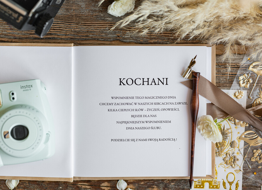 Księgi wpisów gości welurowe welurowa, aksamitna księga gości, złote napisy na okładce, księga pamiątkowa na wesele i wpisy gosci weselnych, duża welurowa5