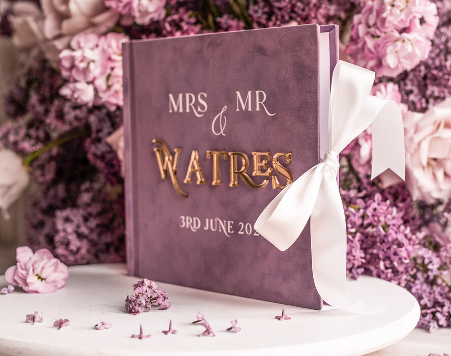 Księgi wpisów gości welurowe ślubny album na zdjęcia wklejane i ksiega gosci, na zdjęcia polaroid i zyczenia6