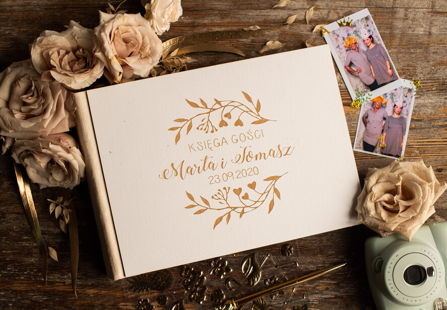 Księgi wpisów gości welurowe nietypowa księga gości ślub i wesele, duża welurowa5
