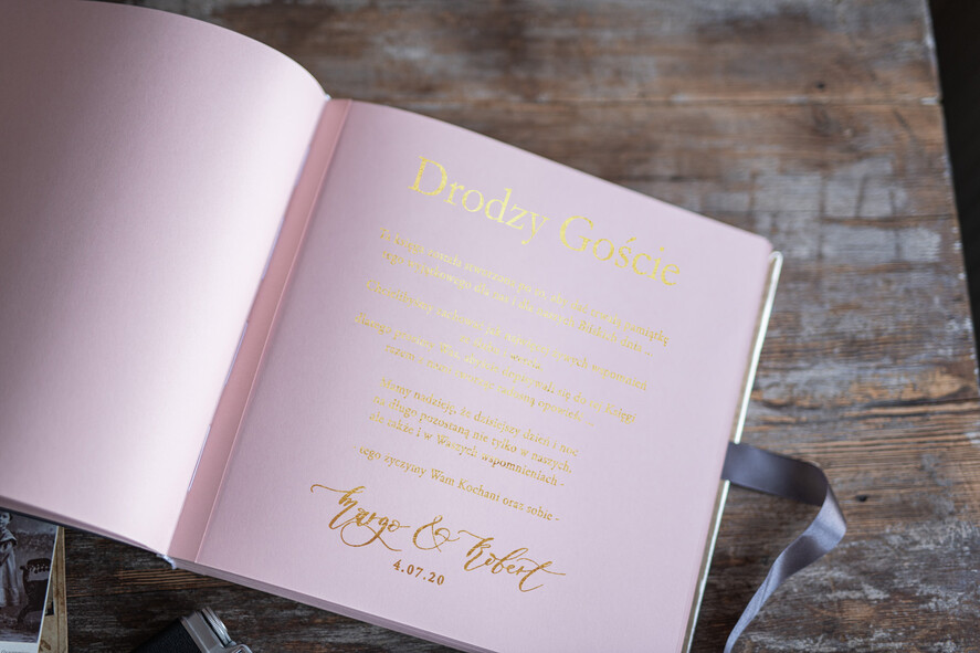 Księgi wpisów gości welurowe duży fotoalbum ślubny i ksiega gosci weselnych w jednym na zdjęcia z fotobudki i polaroidy, księga wpisów gości 16