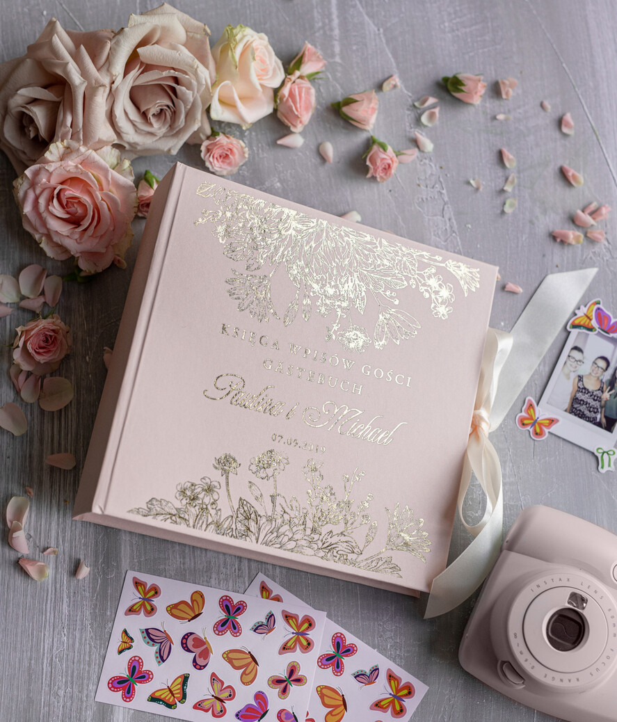 Księgi wpisów gości welurowe książka na ślub na wpisy gości weselnych, na życzenia polaroidy i fotki z fotobudki2