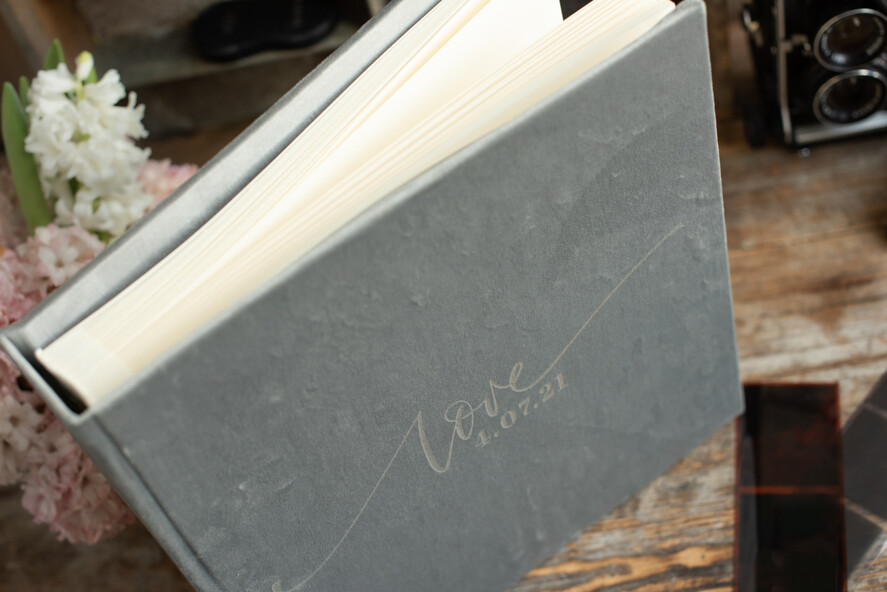 Księgi wpisów gości welurowe duża księga gości weselnych na zdjęcia i życzenia z fotobudki lub instax welurowa księga, elegancka welurowa księga 8