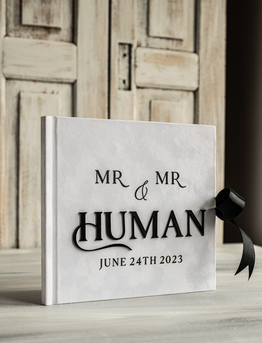 Księgi wpisów gości welurowe biało czarna ślubna księga gości i album na zdjęcia w jednym, album na życzenia i zdjęcia z fotobudki, weselna ksiega wpisow gości, album ślubny pamiątkowy4