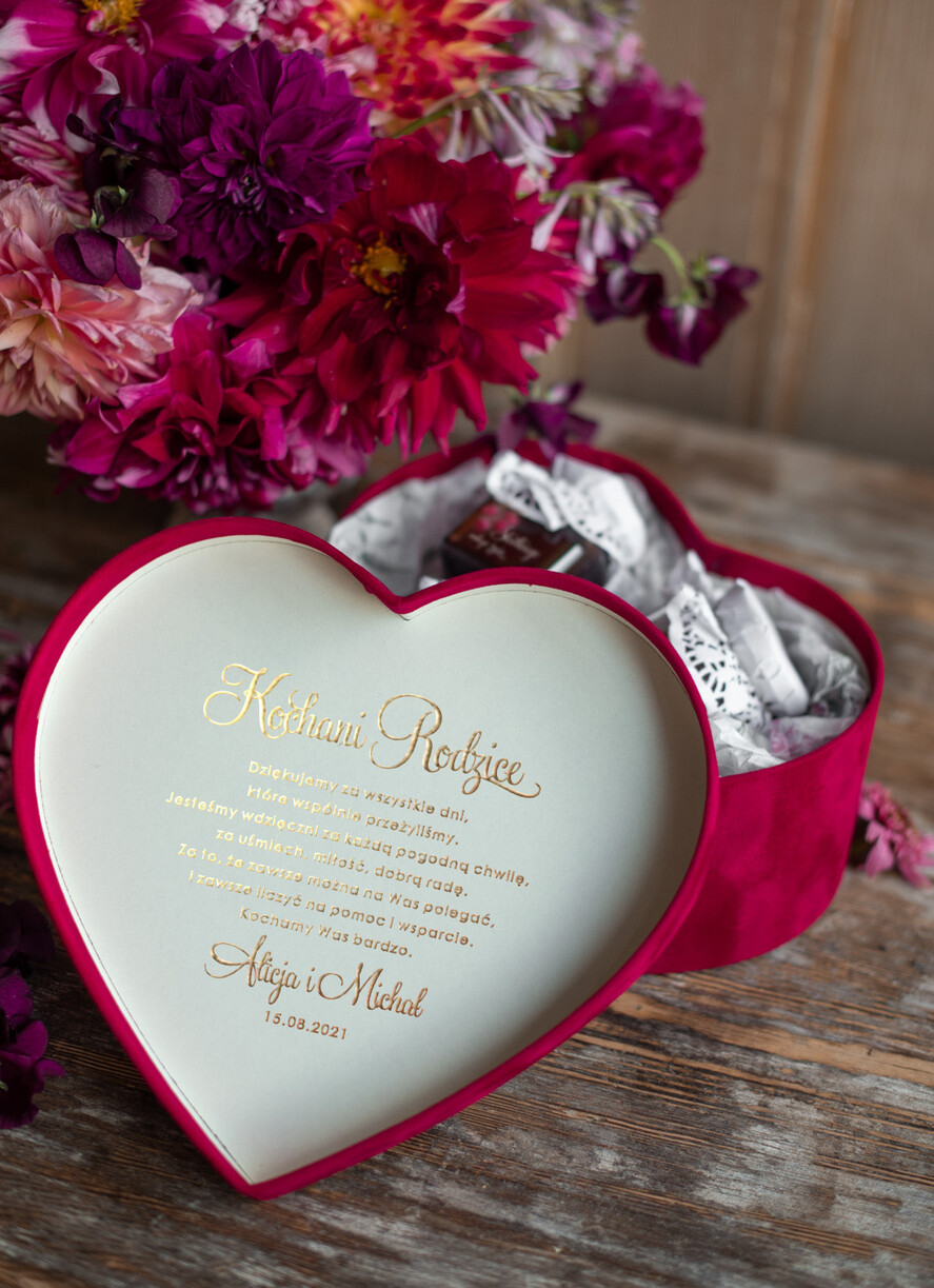 Prezenty, Podziękowania dla Rodziców Pudełka welurowe  pomysł na prezent dla Rodziców welurowe pudełko miód z dodatkami 3