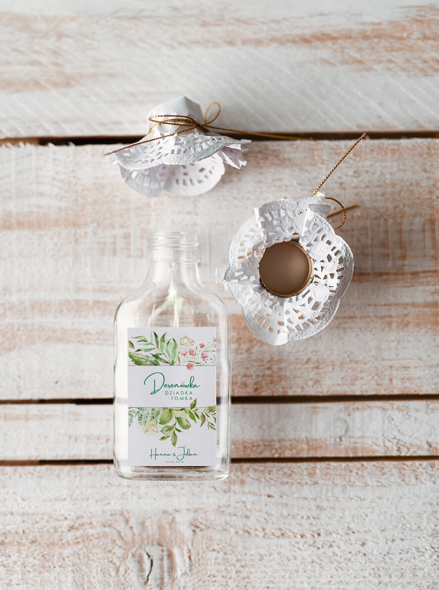 Podziękowania dla Gości Weselnych Butelki piękne podziękowania, mini buteleczki na wesele0