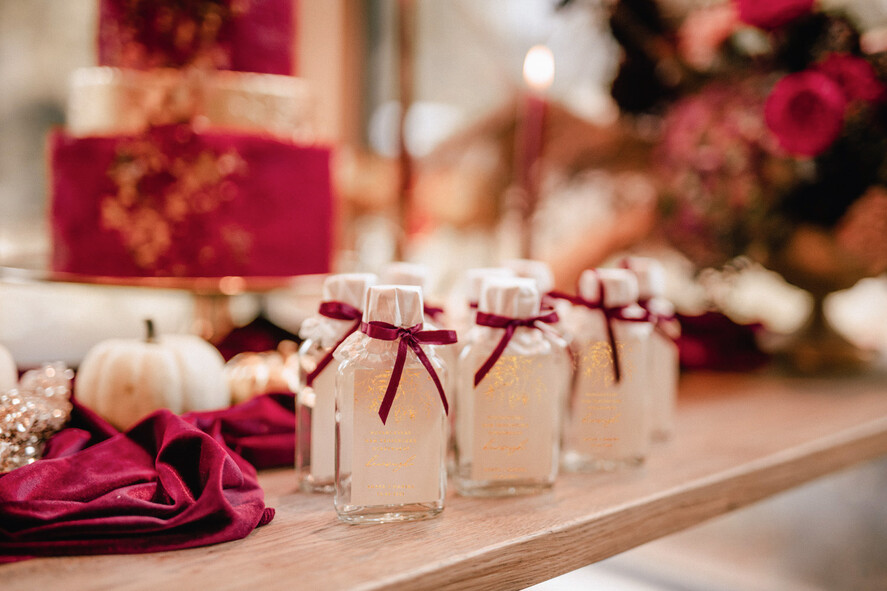 Podziękowania dla Gości Weselnych Butelki podarunki ślubne dla gości weselnych, piersióweczki do własnego wypełnienia2