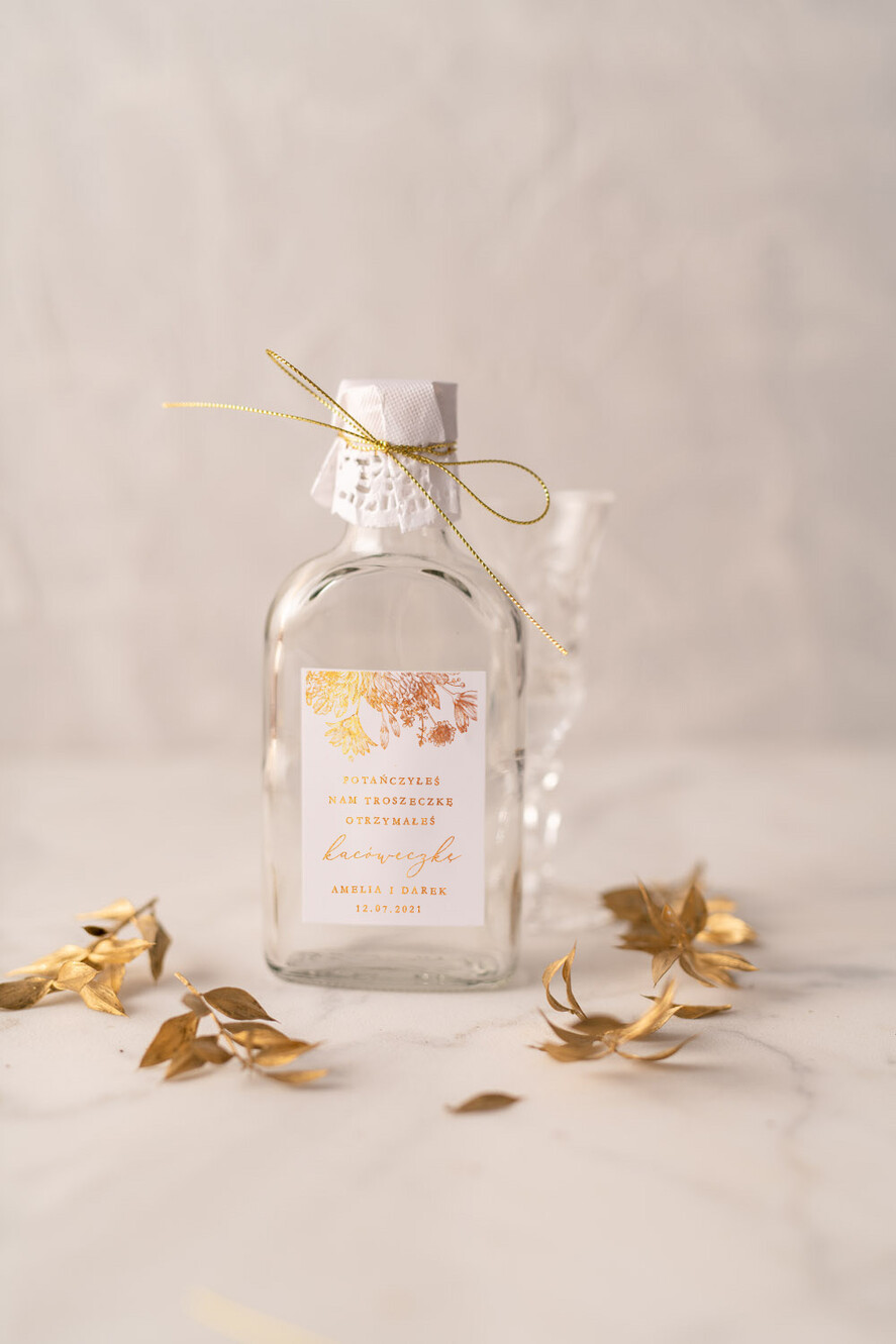 Podziękowania dla Gości Weselnych Butelki ślubne upominki dla gości weselnych, buteleczka flaszeczka prezent dla gości2