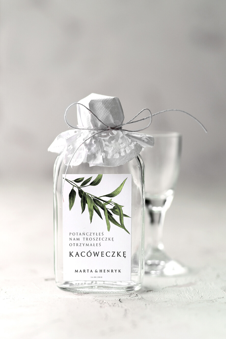 Podziękowania dla Gości Weselnych Butelki piękne podziękowania, piersiowki buteleczki weselne0