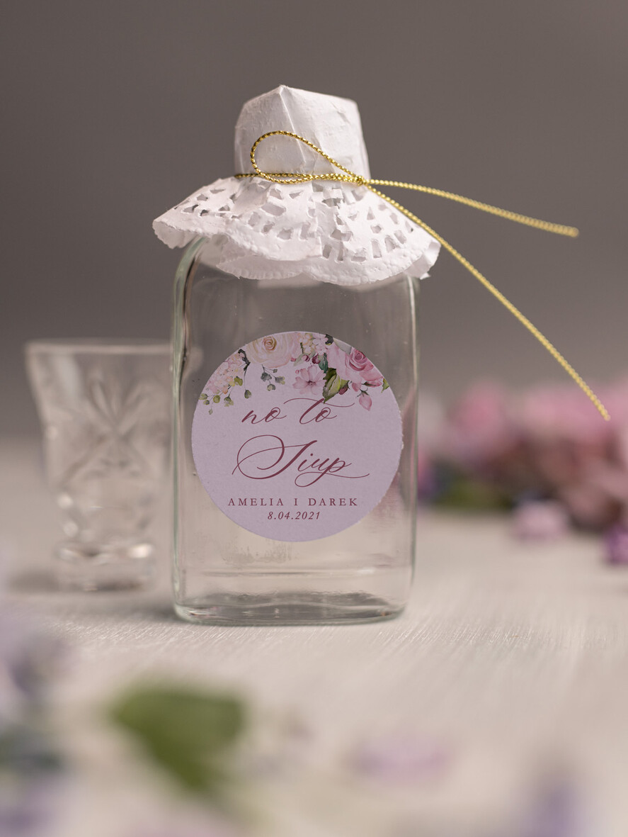 Podziękowania dla Gości Weselnych Butelki piękne podziękowania, buteleczki 100 ml ślubne kacowki0