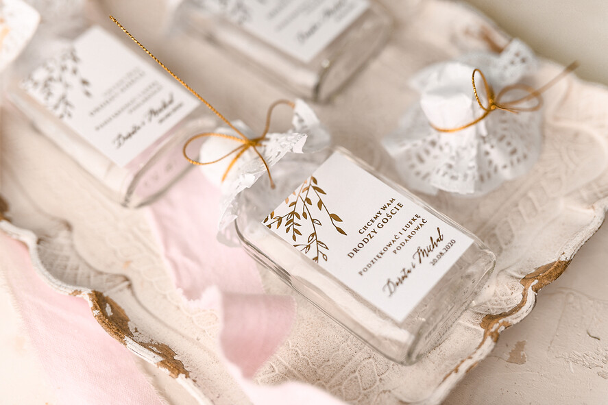 Podziękowania dla Gości Weselnych Butelki podziekowania dla gosci weselnych, buteleczki 100 ml prezent dla gości3
