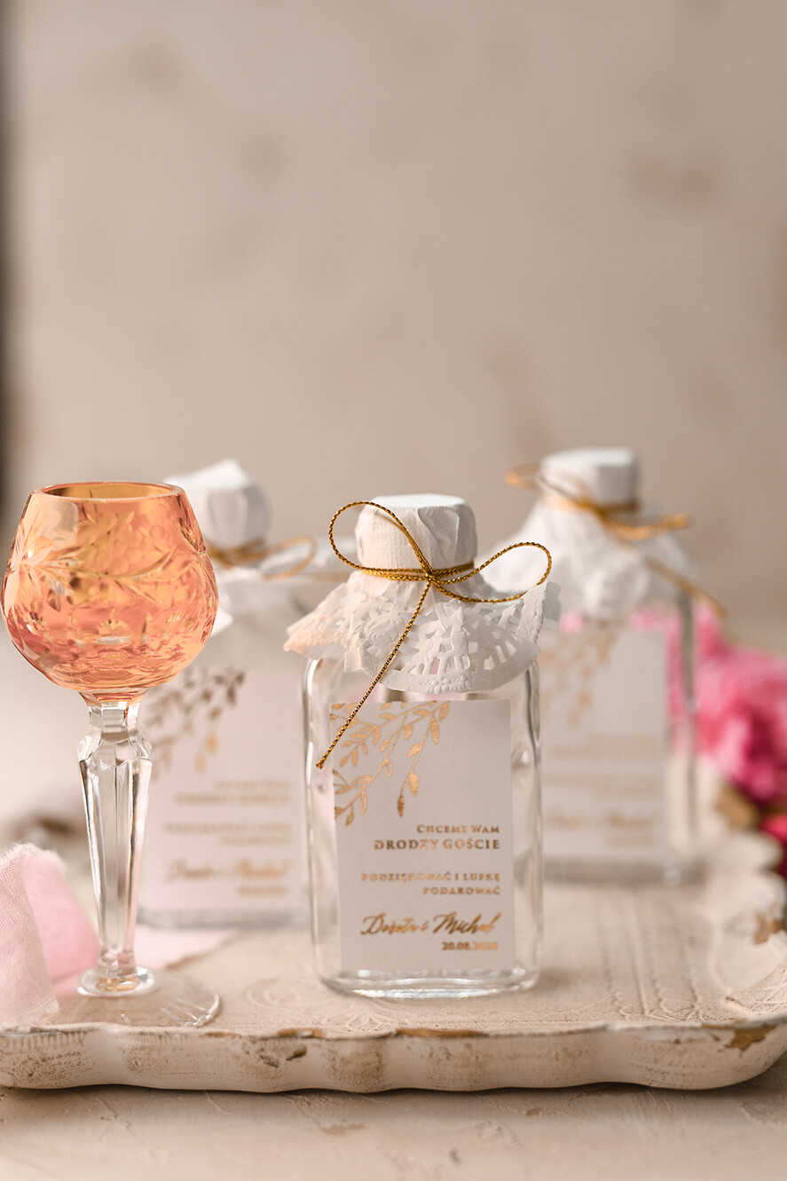 Podziękowania dla Gości Weselnych Butelki podziekowania dla gosci weselnych, buteleczki 100 ml prezent dla gości4