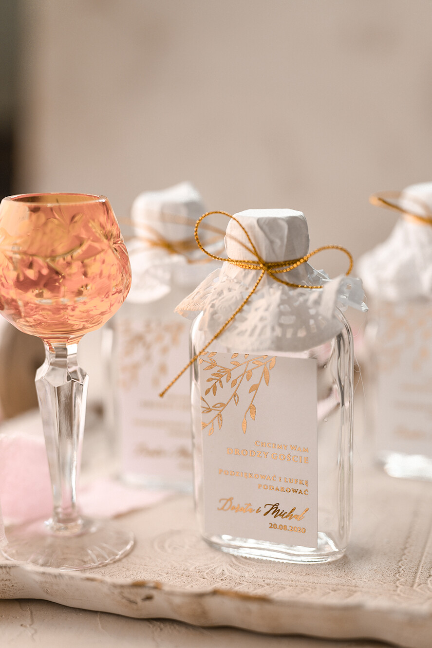 Podziękowania dla Gości Weselnych Butelki podziekowania dla gosci weselnych, buteleczki 100 ml prezent dla gości5