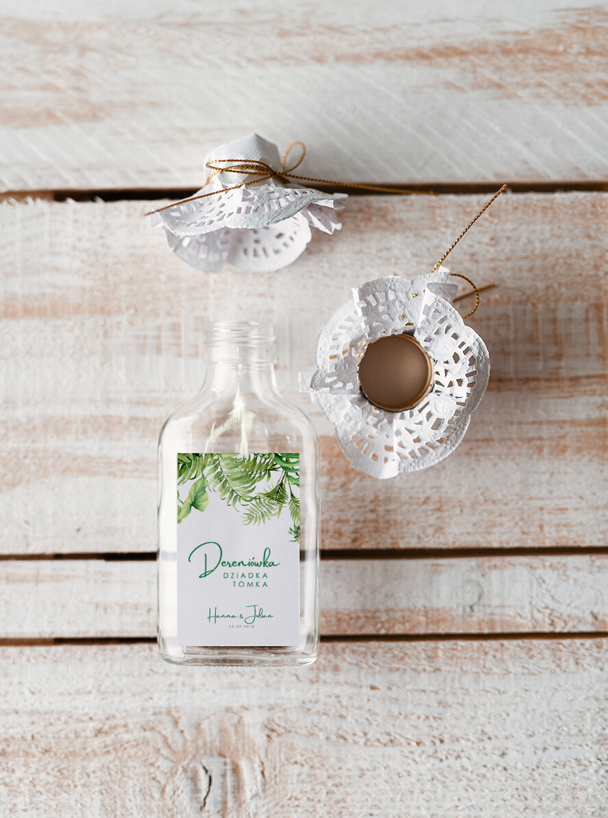 Podziękowania dla Gości Weselnych Butelki podziękowania dla gości weselnych za przybycie, buteleczki 100 ml prezent dla gości0