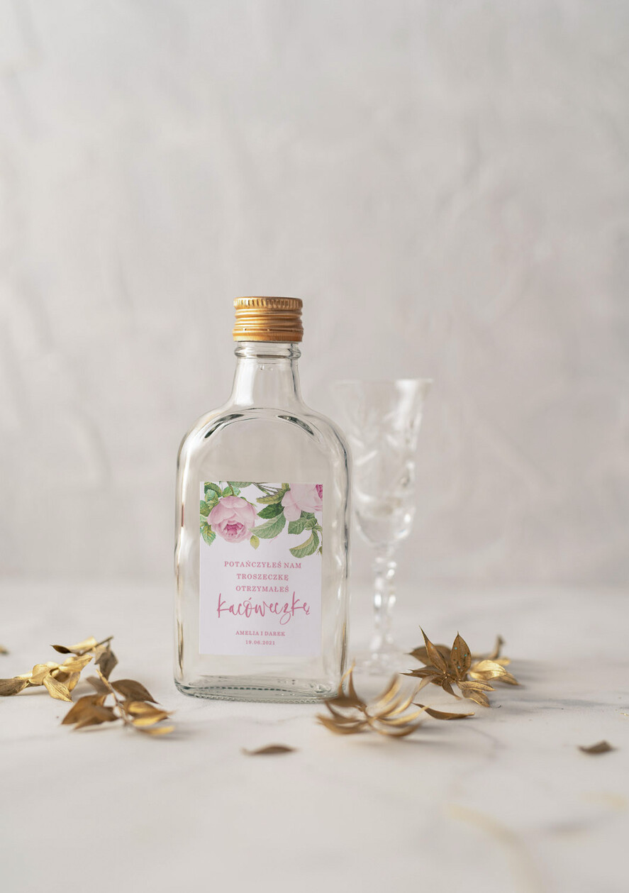 Podziękowania dla Gości Weselnych Butelki ślubne upominki dla gości weselnych, flaszeczki buteleczki  na podziękowanie1