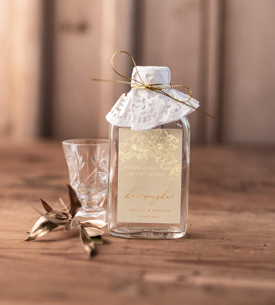 Podziękowania dla Gości Weselnych Butelki oryginalne podziękowania dla gości weselnych, buteleczki prezent dla gości1