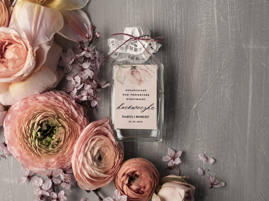 Podziękowania dla Gości Weselnych Butelki podziękowania dla gości weselnych kacóweczki do własnego wypełnienia   0