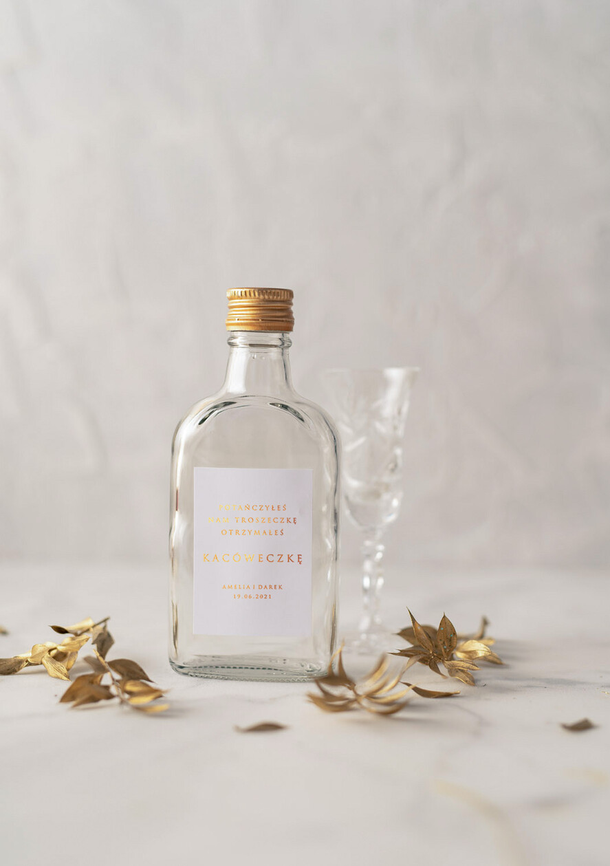 Podziękowania dla Gości Weselnych Butelki podziękowania dla gości weselnych za przybycie, kacówka buteleczka na poprawiny1
