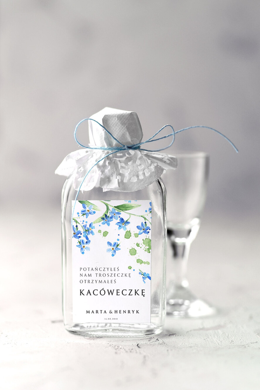 Podziękowania dla Gości Weselnych Butelki pamiątki dla gości weselnych, buteleki kacowki w podziękowaniu0