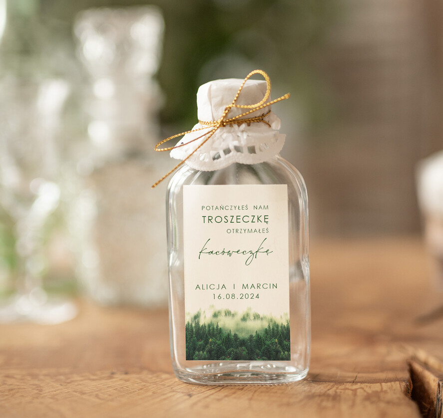 Podziękowania dla Gości Weselnych Butelki pomysł na podziękowania dla gości kacówki, butelki 100 ml z personalizacją dla gości weselnych, podziękowania dla gości butelki na alkohol1
