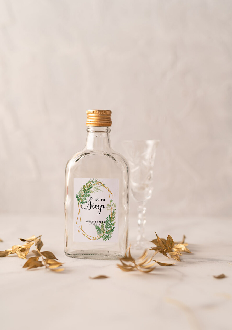 Podziękowania dla Gości Weselnych Butelki podziękowania podarunki dla gości weselnych, setki piersiowki buteleczki1