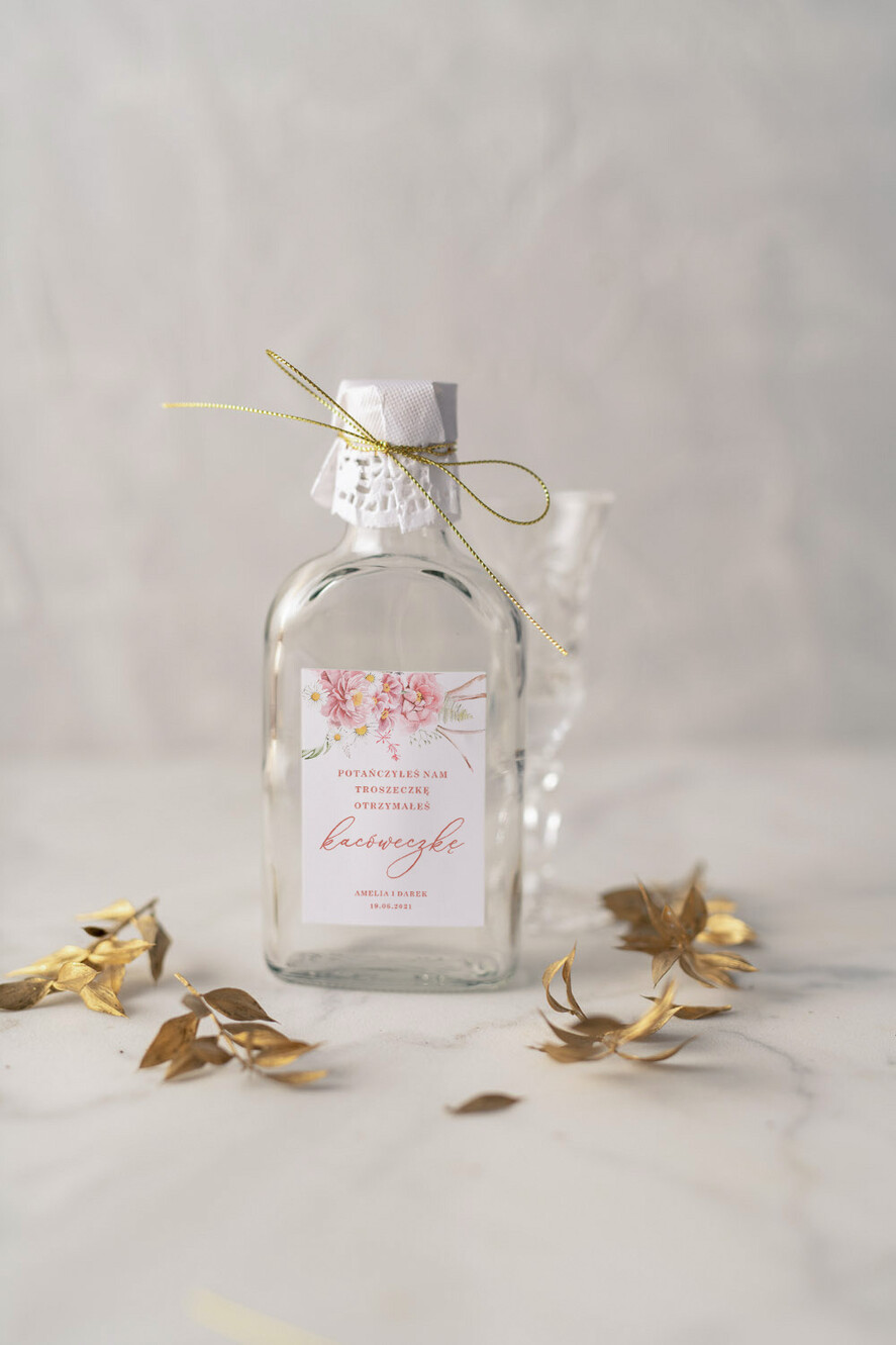 Podziękowania dla Gości Weselnych Butelki cudowne podziękowania, buteleczka piersioweczka  prezent dla gości0