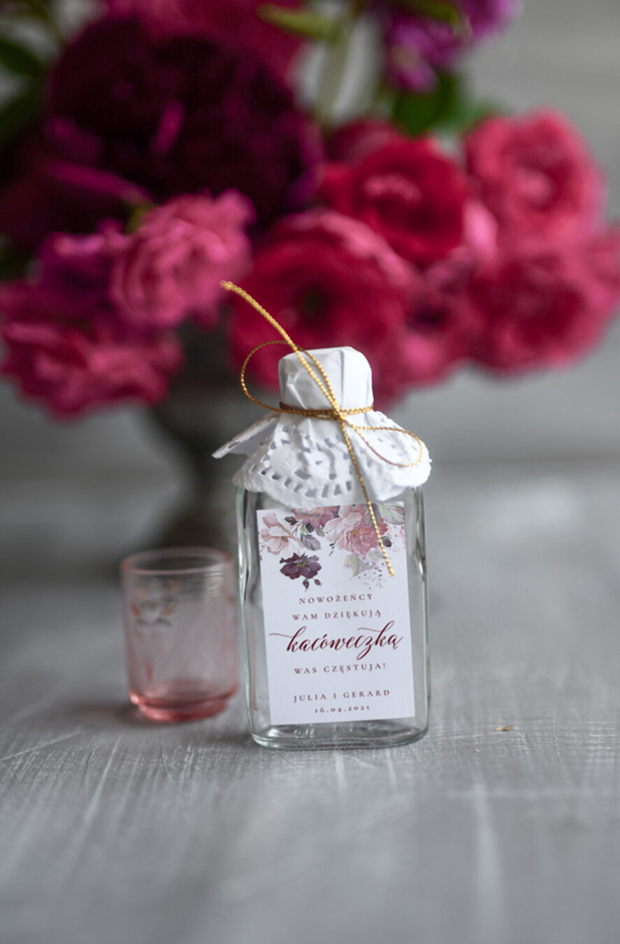 Podziękowania dla Gości Weselnych Butelki pomysłowe podziękowania dla gości, buteleczki prezent dla gości0