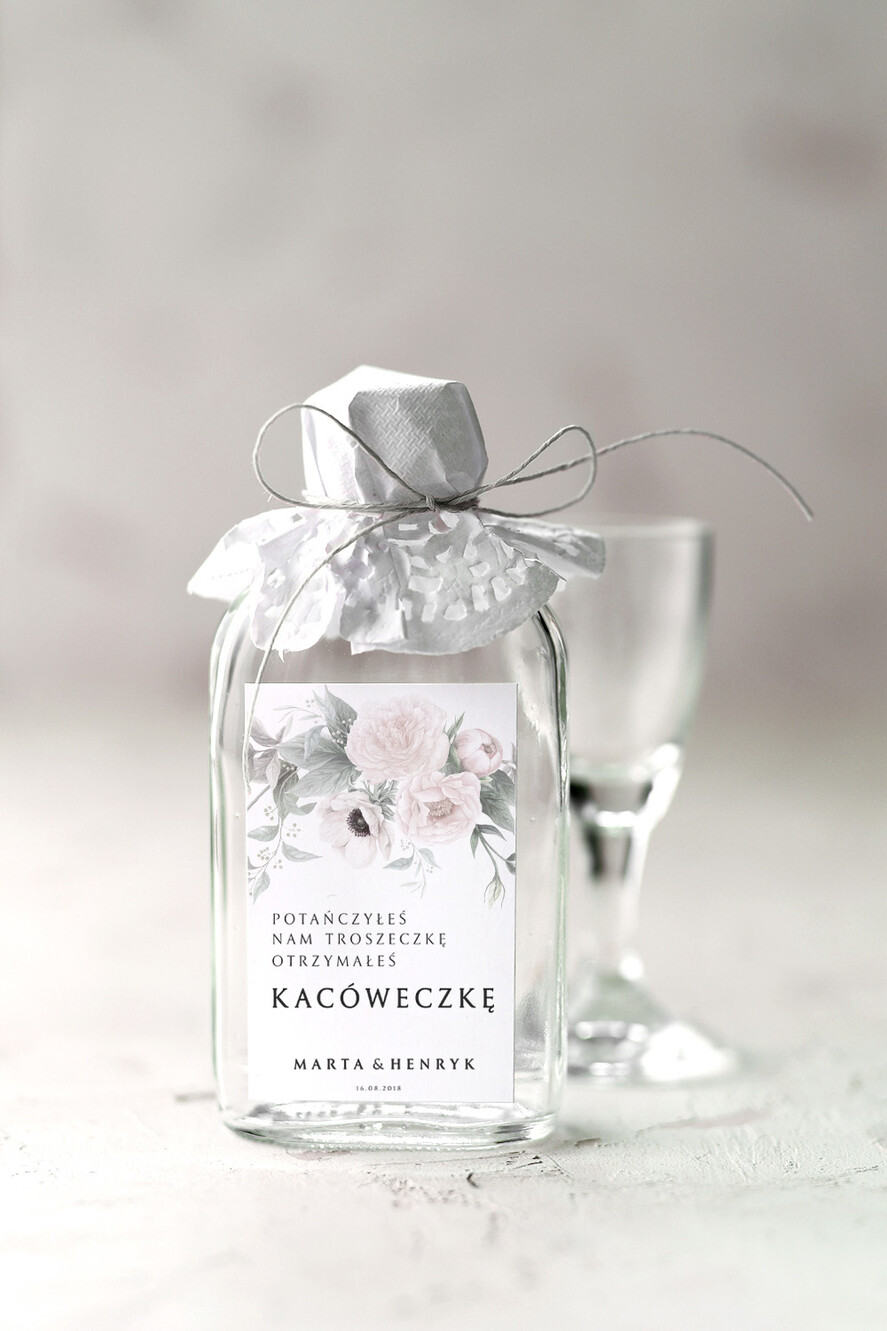 Podziękowania dla Gości Weselnych Butelki prezenty dla gości na weselu, piersiowki podziekowania kacowki0